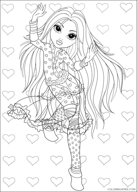 Moxie Girlz Coloring Pages Printable Coloring4free