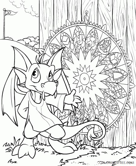 Neopets Coloring Pages Printable Coloring4free