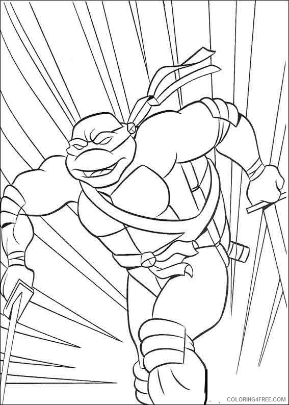 Ninja Turtles Coloring Pages Printable Coloring4free