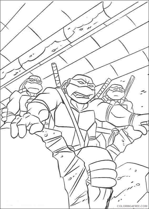 Ninja Turtles Coloring Pages Printable Coloring4free