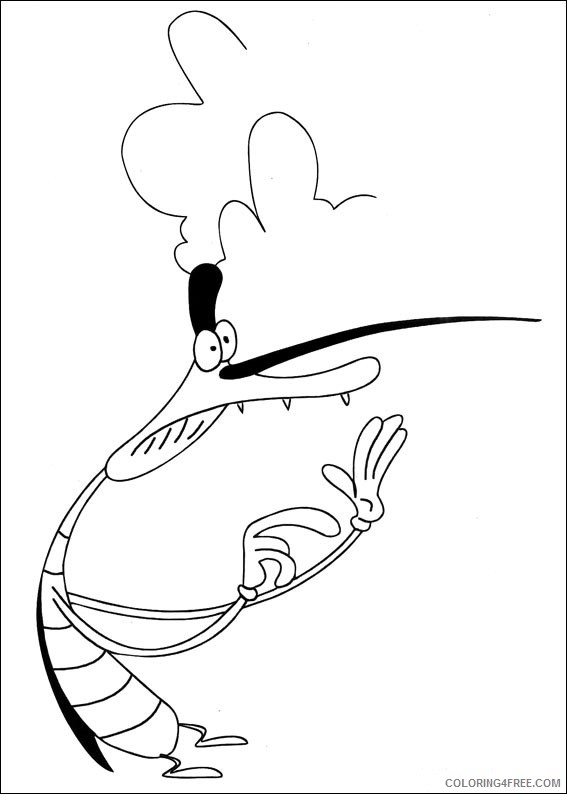 Oggy Coloring Pages Printable Coloring4free
