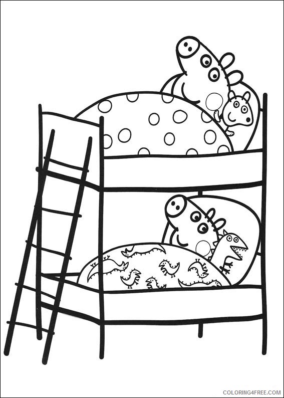 Peppa Pig Coloring Pages Printable Coloring4free