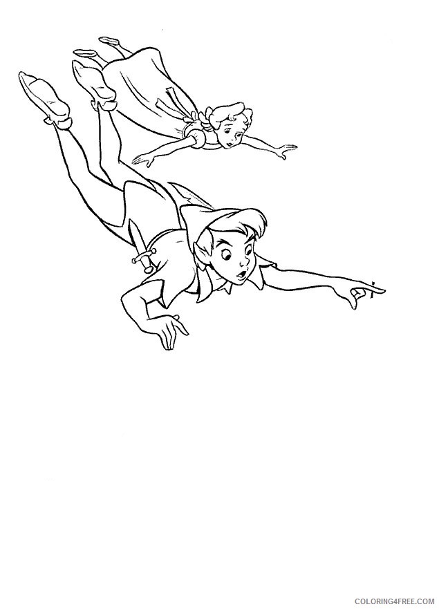 Peter Pan Coloring Pages Printable Coloring4free