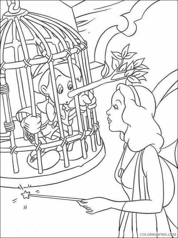 Pinocchio Coloring Pages Printable Coloring4free