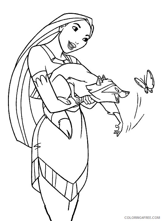 Pocahontas Coloring Pages Printable Coloring4free