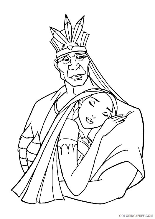 Pocahontas Coloring Pages Printable Coloring4free