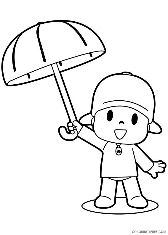 Pocoyo Coloring Pages Printable Coloring4free