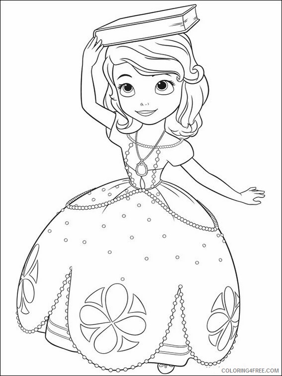 Princess Sofia Coloring Pages Printable Coloring4free