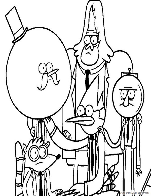 Regular Show Coloring Pages Printable Coloring4free