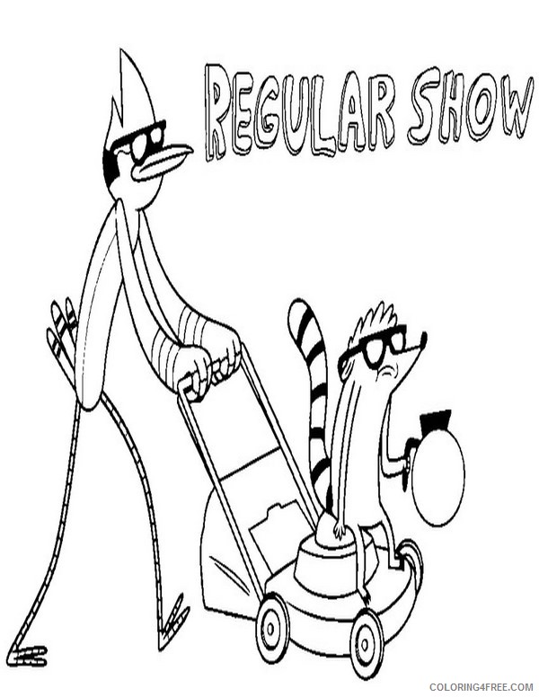 Regular Show Coloring Pages Printable Coloring4free