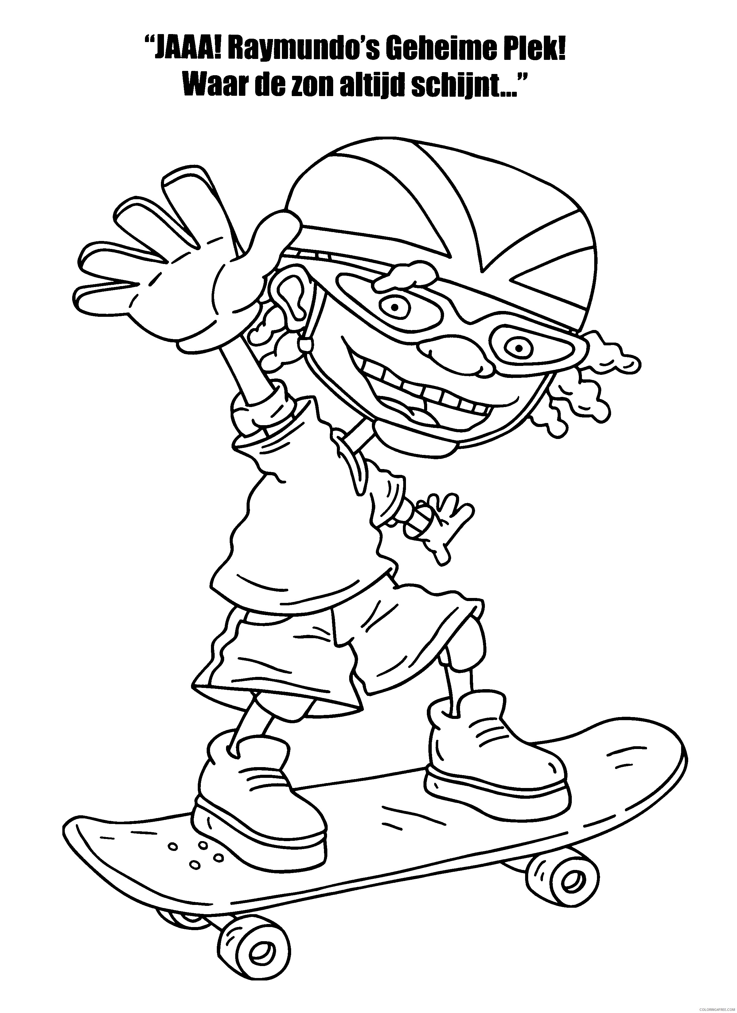 Rocket Power Coloring Pages Printable Coloring4free