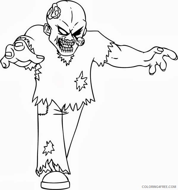 Scary Coloring Pages Printable Coloring4free