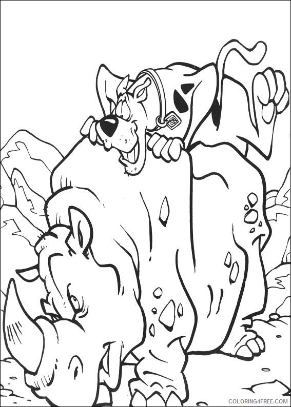 Scooby Doo Coloring Pages Printable Coloring4free