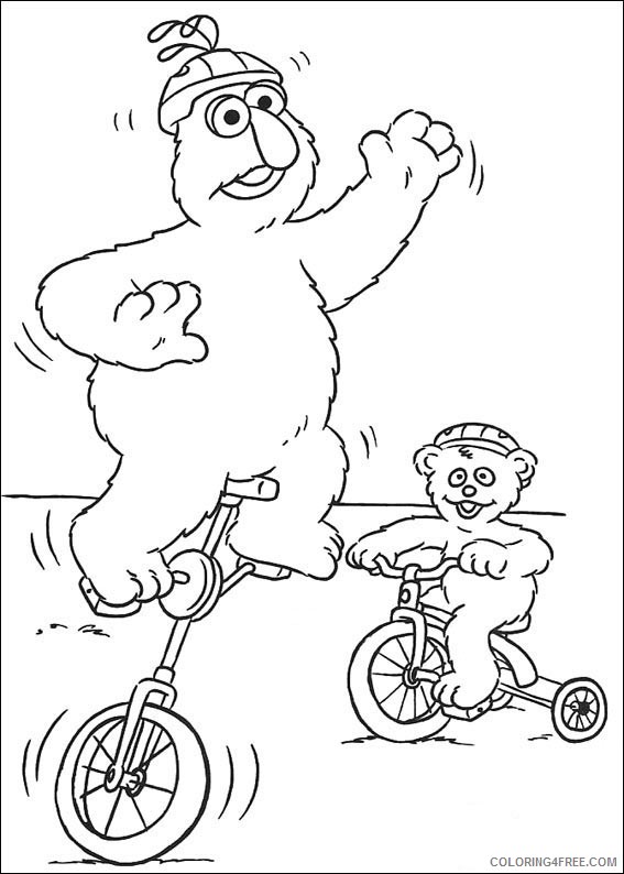 Sesame Street Coloring Pages Printable Coloring4free