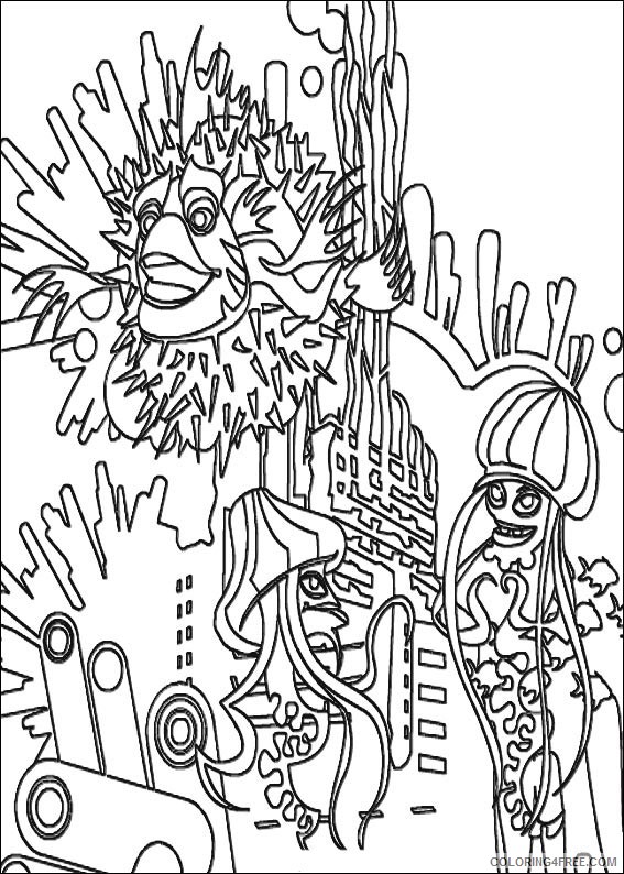Shark Tale Coloring Pages Printable Coloring4free