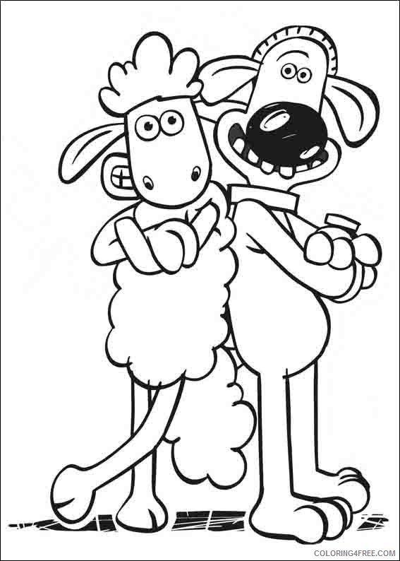 Shaun the Sheep Coloring Pages Printable Coloring4free