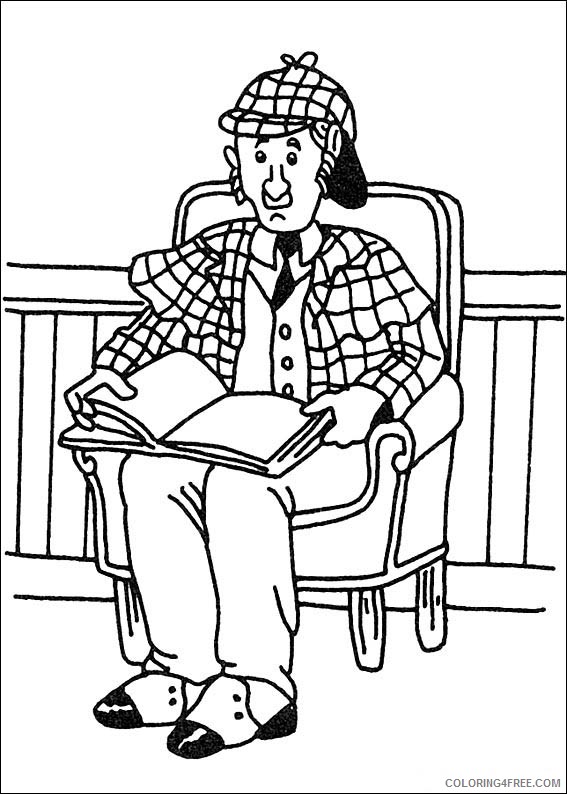 Sherlock Holmes Coloring Pages Printable Coloring4free