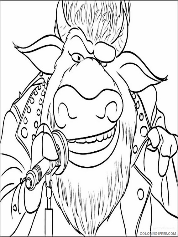 Sing Coloring Pages Printable Coloring4free