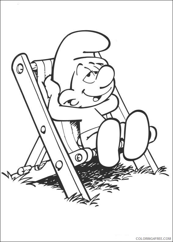 Smurfs Coloring Pages Printable Coloring4free
