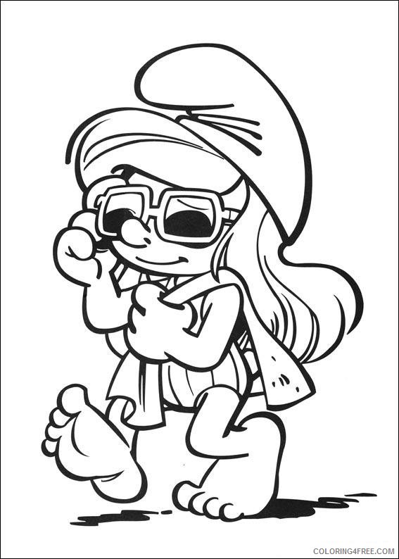 Smurfs Coloring Pages Printable Coloring4free