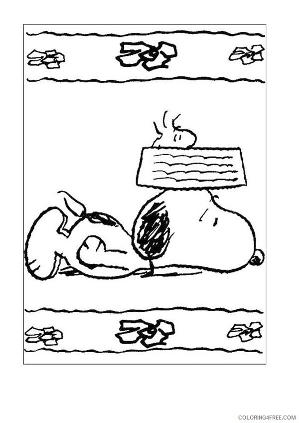 Snoopy Coloring Pages Printable Coloring4free