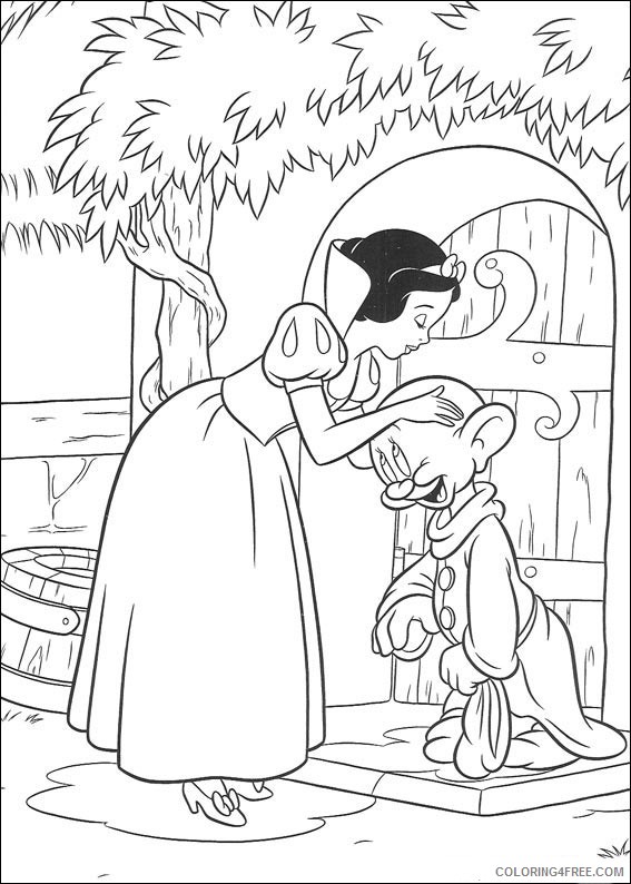 Snow White Coloring Pages Printable Coloring4free