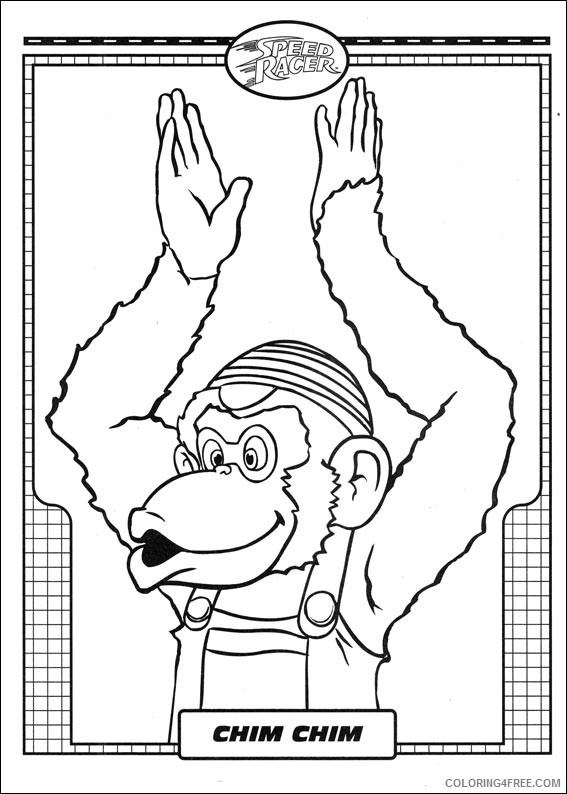 Speed Racer Coloring Pages Printable Coloring4free