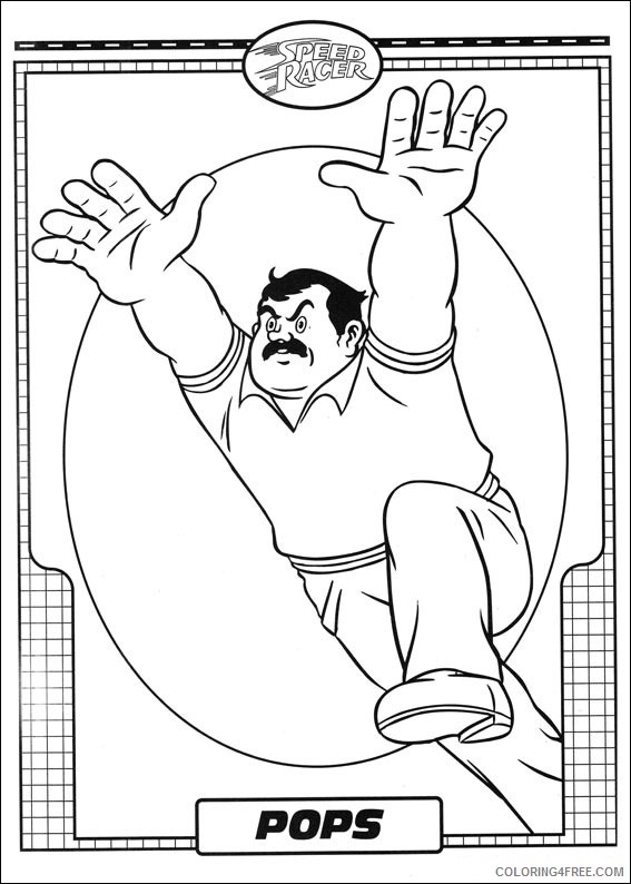 Speed Racer Coloring Pages Printable Coloring4free