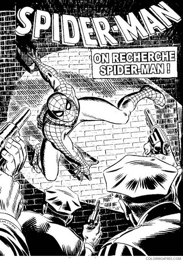 Spiderman Coloring Pages Printable Coloring4free