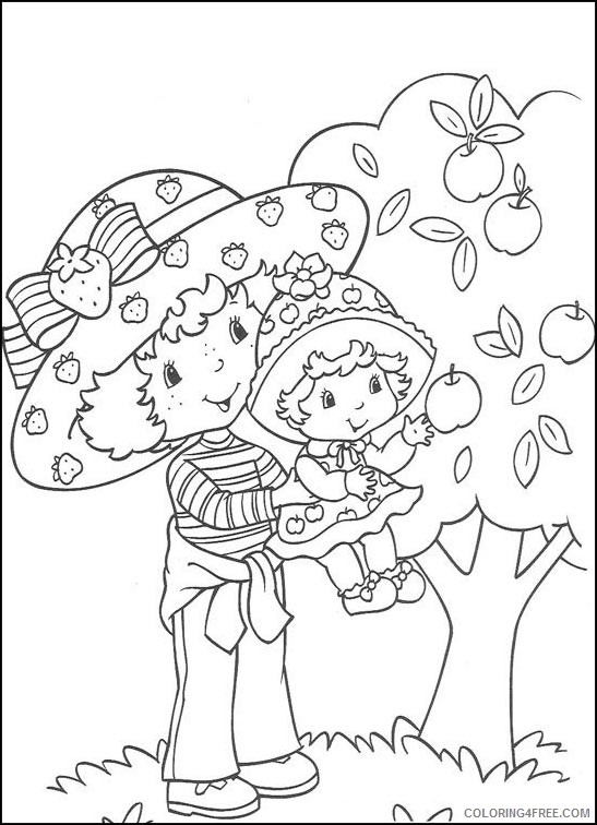 Strawberry Shortcake Coloring Pages Printable Coloring4free