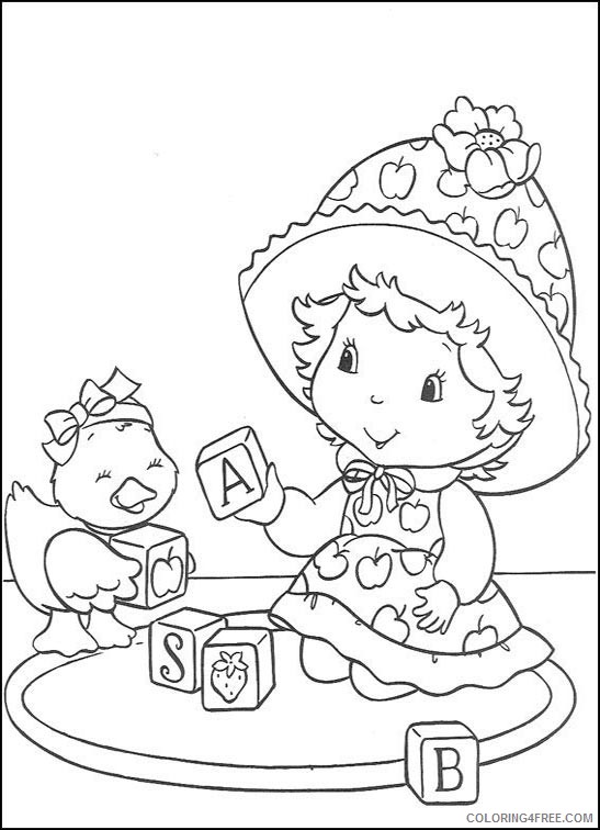 Strawberry Shortcake Coloring Pages Printable Coloring4free