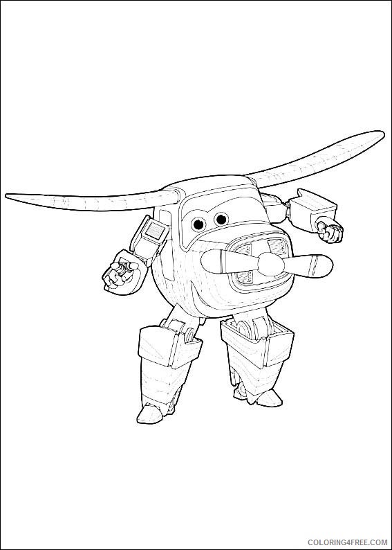 Super Wings Coloring Pages Printable Coloring4free
