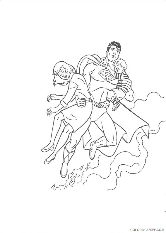 Superman Coloring Pages Printable Coloring4free