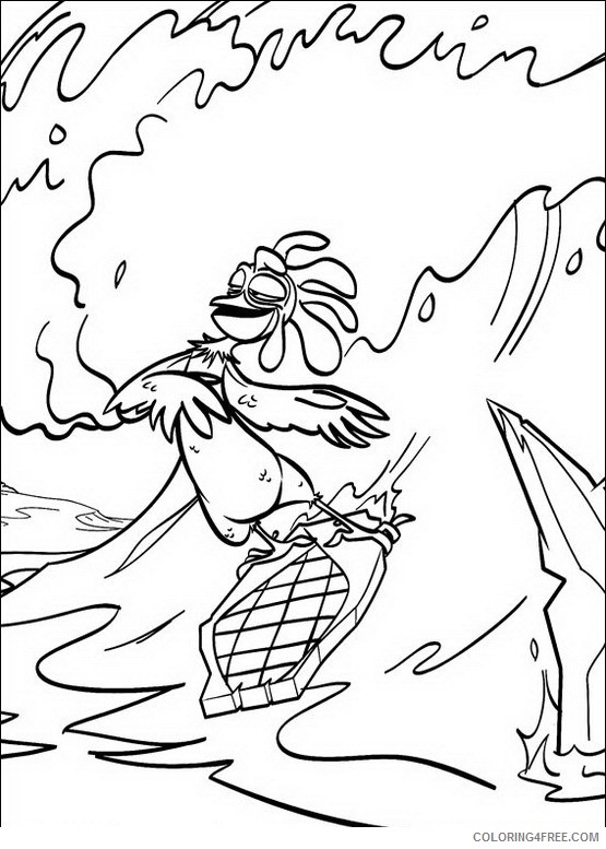Surfs Up Coloring Pages Printable Coloring4free