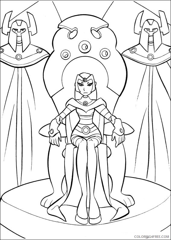 Teen Titans Coloring Pages Printable Coloring4free