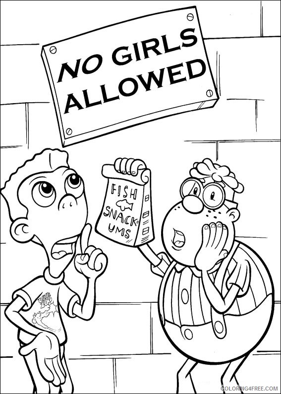 The Adventures of Jimmy Neutron Boy Genius Coloring Pages Printable Coloring4free