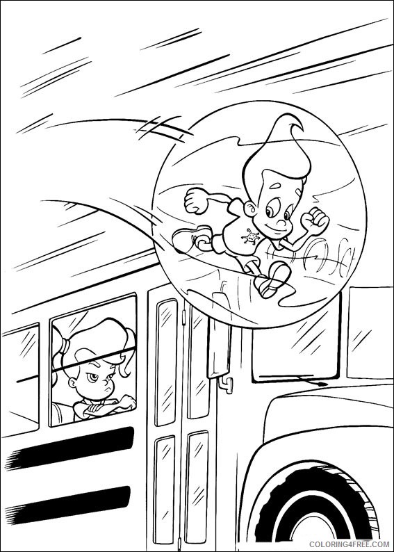 The Adventures of Jimmy Neutron Boy Genius Coloring Pages Printable Coloring4free