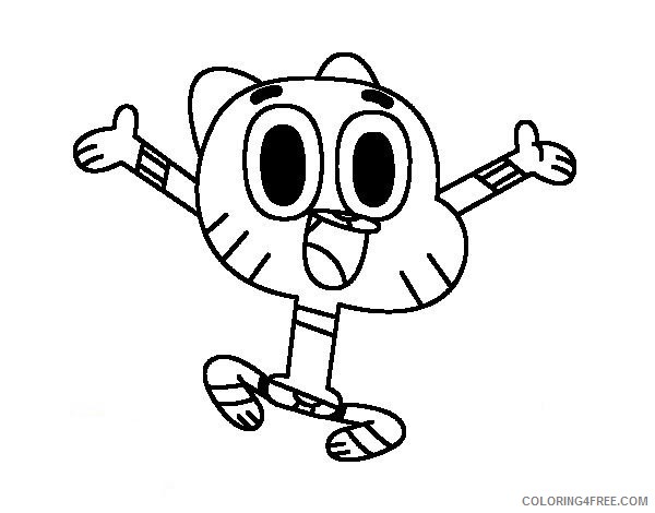 The Amazing World of Gumball Coloring Pages Printable Coloring4free