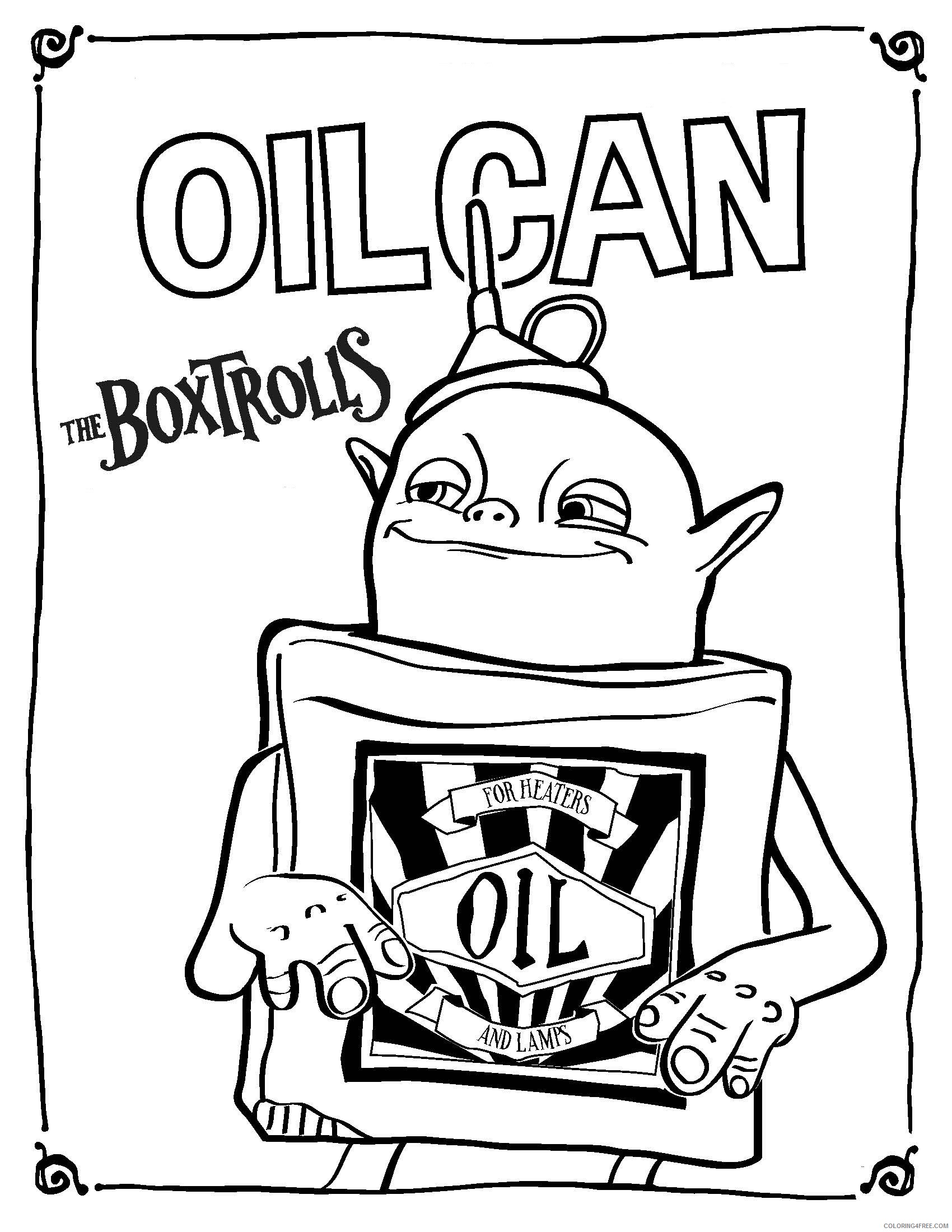 The Boxtrolls Coloring Pages Printable Coloring4free