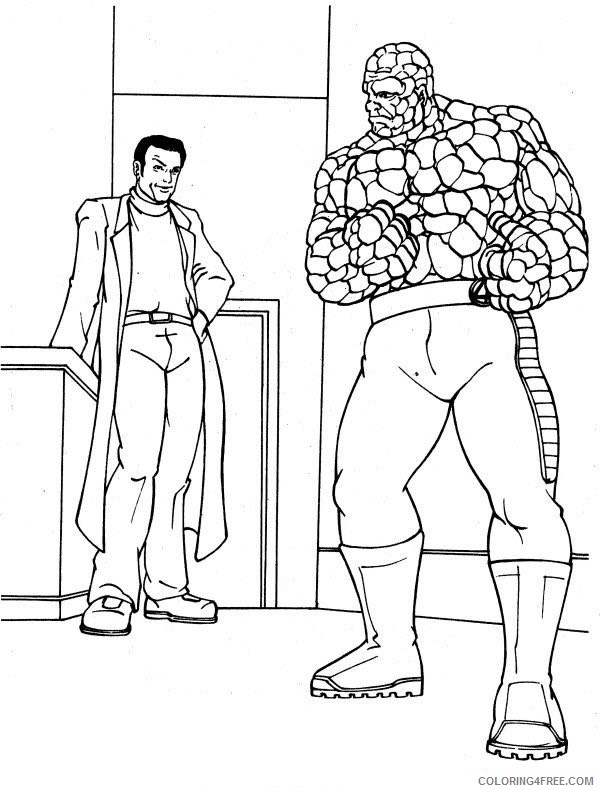 The Fantastic Four Coloring Pages Printable Coloring4free