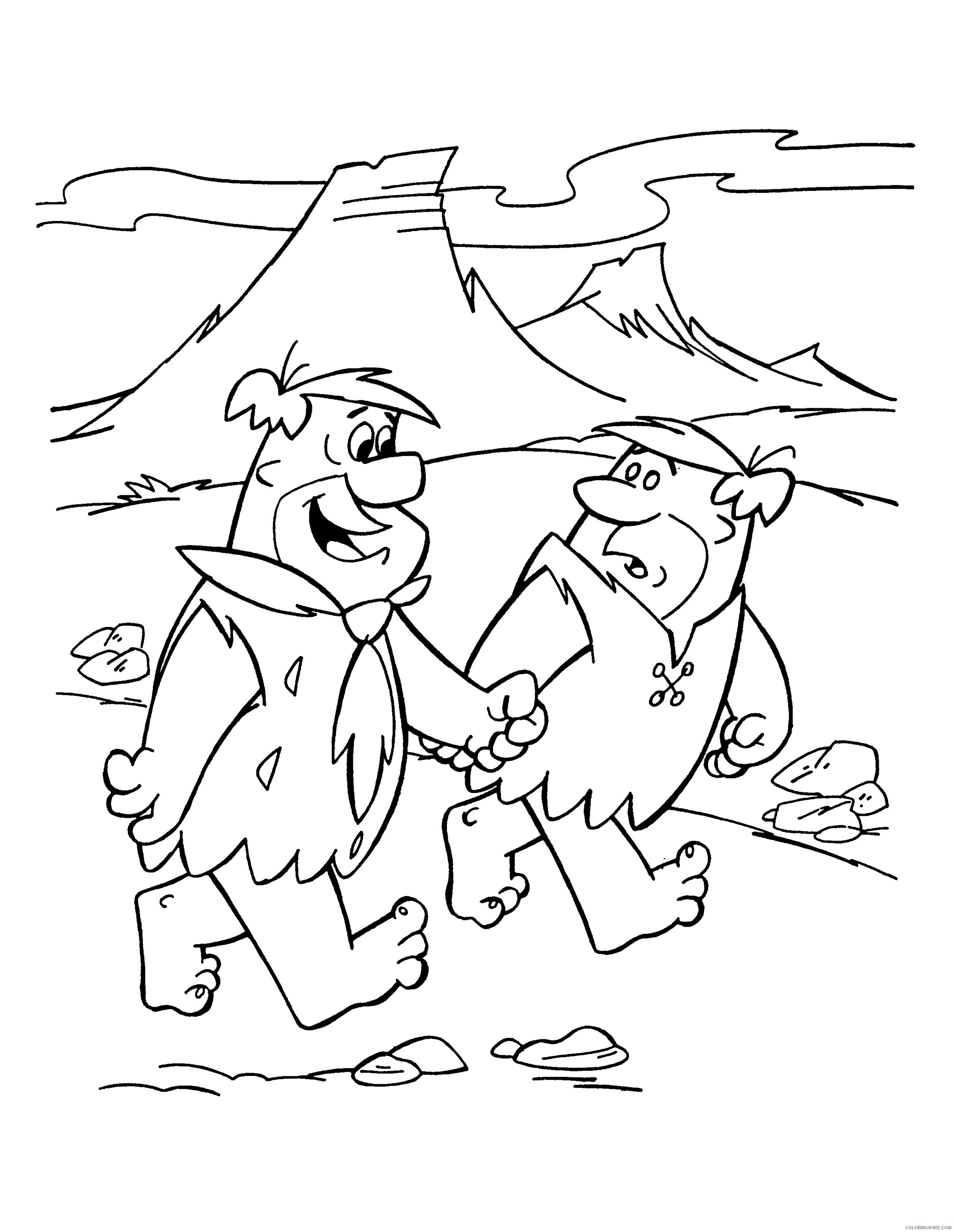 The Flintstones Coloring Pages Printable Coloring4free