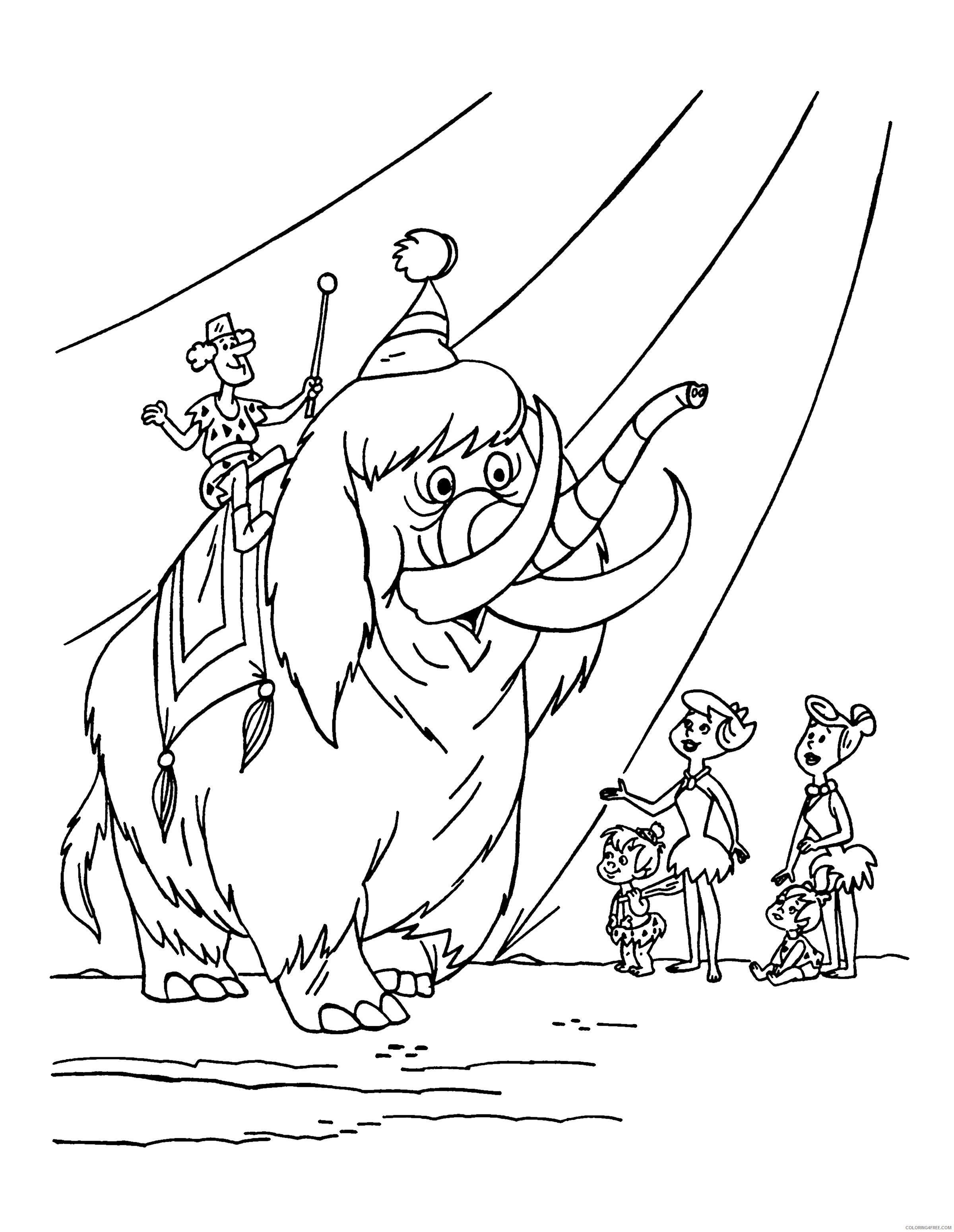 The Flintstones Coloring Pages Printable Coloring4free