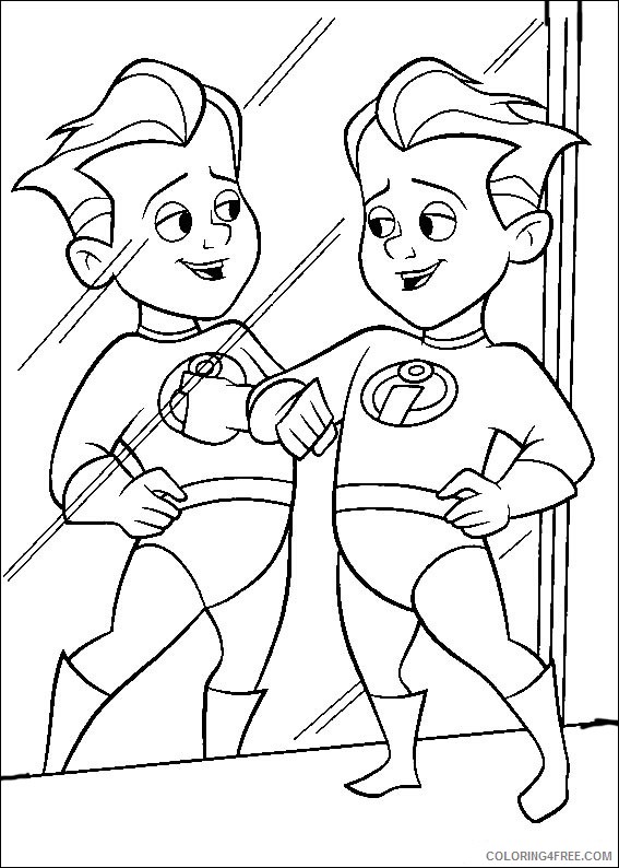 The Incredibles Coloring Pages Printable Coloring4free