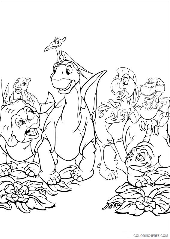 The Land Before Time Coloring Pages Printable Coloring4free