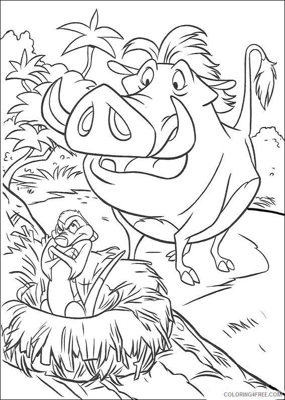 The Lion King Coloring Pages Printable Coloring4free