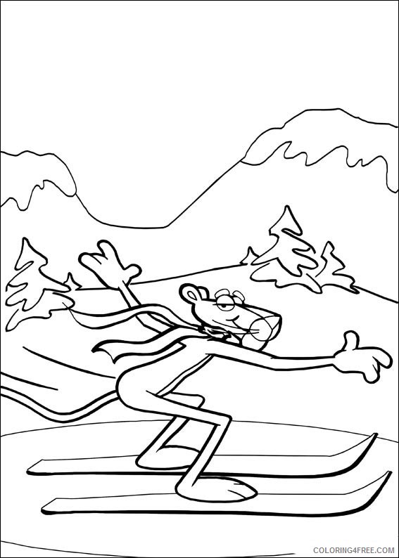 The Pink Panther Coloring Pages Printable Coloring4free