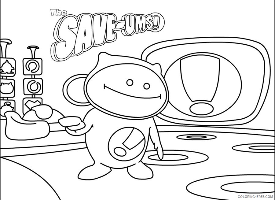 The Save Ums Coloring Pages Printable Coloring4free