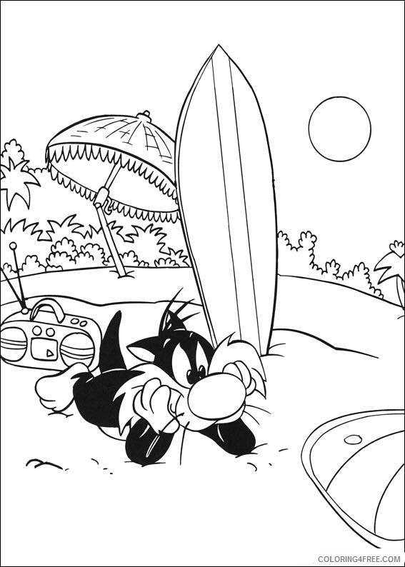 The Sylvester Tweety Mysteries Coloring Pages Printable Coloring4free
