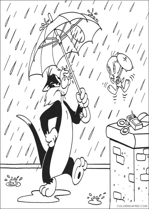 The Sylvester Tweety Mysteries Coloring Pages Printable Coloring4free