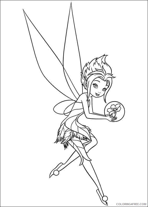 Tinker Bell A Winter Story Coloring Pages Printable Coloring4free